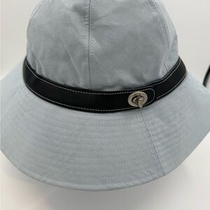 Coach Monogram Blue and White Bucket Hat